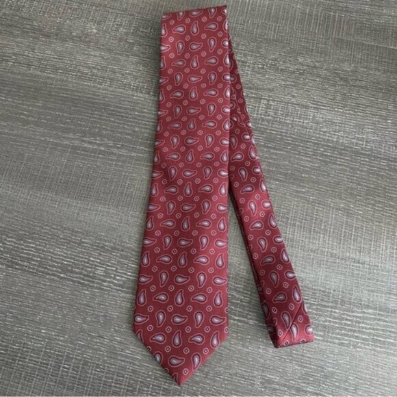 NWT Brooks Brothers Makers & Merchants Neck Tie 100% Italian Silk Paisley 3.5" - Picture 3 of 9
